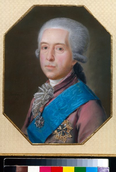 Portrett av grev Mikhail Mikhailovich Golitsyn (1731-1806) - Tegning av Johann Bardou (1745-1788) av Johann Bardou