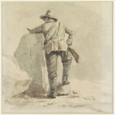 Hvilende gutt, sett bakfra av Johann Bernard Klombeek