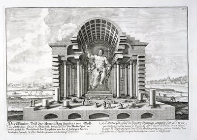 Statuen av Olympian Zeus av Phidias, plate 5 fra 