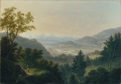 Omgivelsene til Habsburg-ruinene av Johann Caspar Rahn