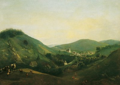 Landskap nær Kalksburg av Johann Christian Brand