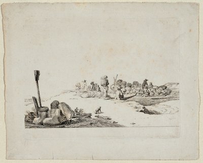 Landskap med Country People av Johann Christian Brand