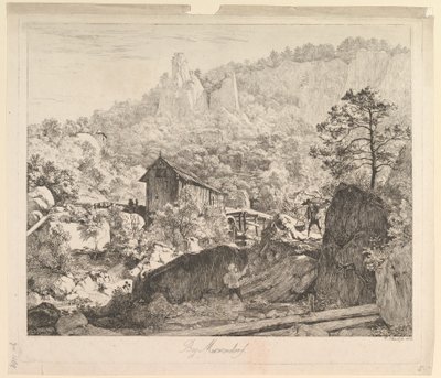 Rundt Muckendorf, 1818. av Johann Christian Erhard