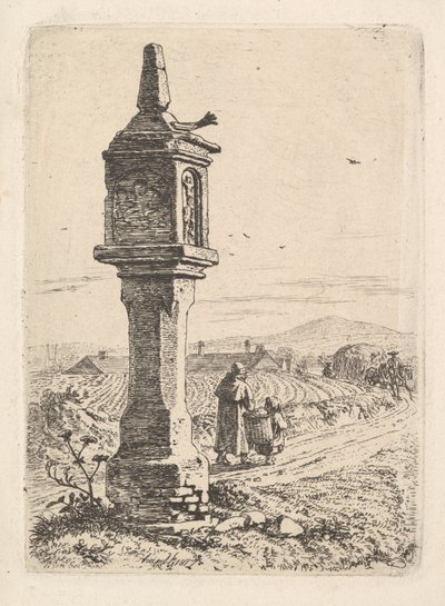Minnesøyle med en jernhånd, 1811. av Johann Christian Erhard