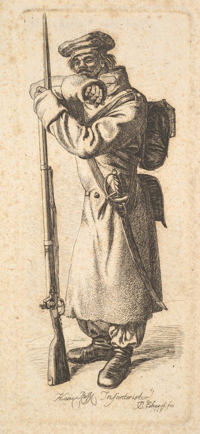 Den russiske infanteristen, 1815. av Johann Christian Erhard