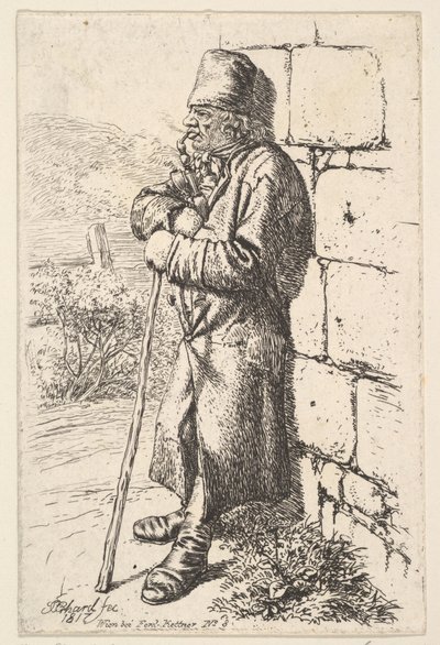 Tobakksrøykeren, 1817. av Johann Christian Erhard