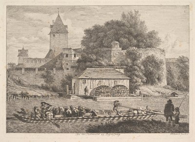 Bymuren i Regensberg, 1817. av Johann Christian Erhard