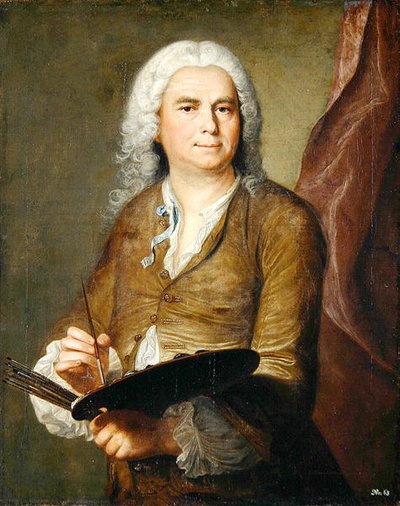 Johann Alexander Thiele (1685-1752) (olje på lerret) av Johann Christian Fiedler
