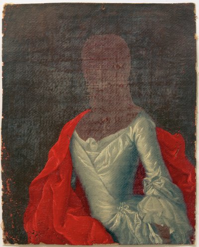 Kostymestudie av en dame av Johann Christian Fiedler