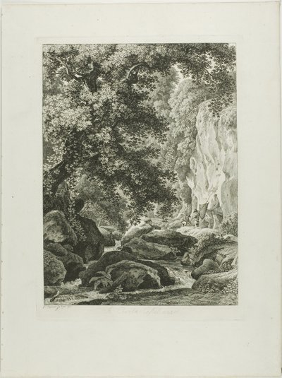 En Civita Castellana, fra pittoreske etsede prospekter fra Italia av Johann Christian Reinhart