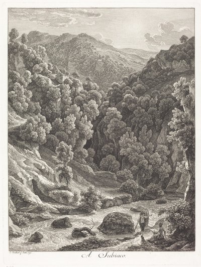 I Subiaco (nær Subiaco) av Johann Christian Reinhart