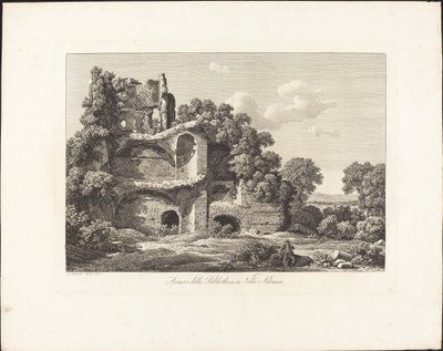 Rester fra Bibliotheca i Villa Adriana av Johann Christian Reinhart