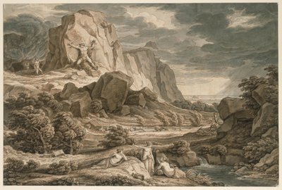 Heroisk landskap med Prometheus av Johann Christian Reinhart