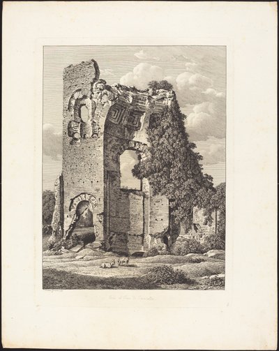 Nær Caracallas sirkus av Johann Christian Reinhart