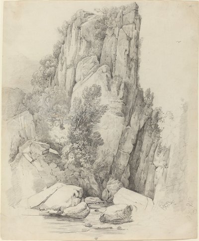 Steinklipper over en bekk av Johann Christoph Erhard