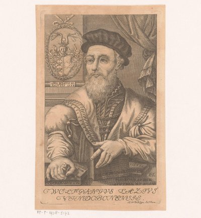 Portrett av van Wolfgang Lazius av Johann Christoph Winkler