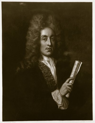 Portrett av Henry Purcell (1659-95) gravert av George J. Zobel (1810-81) av Johann Closterman