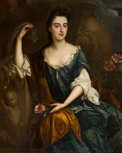 Portrett av fru Judith Corbet, ca. 1680-1710 (olje på lerret) av Johann Closterman