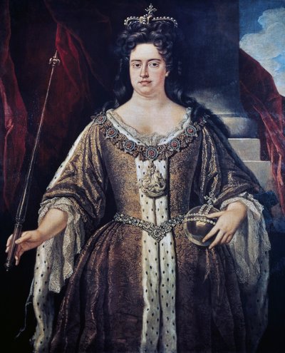 Portrett av dronning Anne, ca. 1702 (olje på lerret) av Johann Closterman