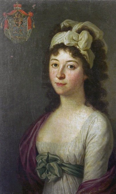Grevinne Anna Luisa Barbara Babette Odescalchi 1778-1813, født Keglevich de Buzin. av Johann Daniel Donat