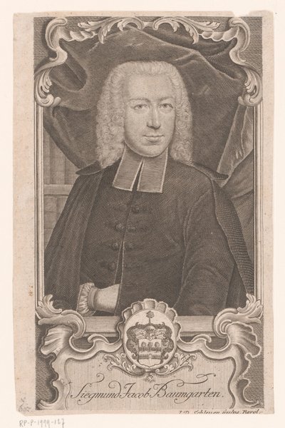 Portrett av Sigmund Jacob Baumgarten av Johann David Schleuen (I)