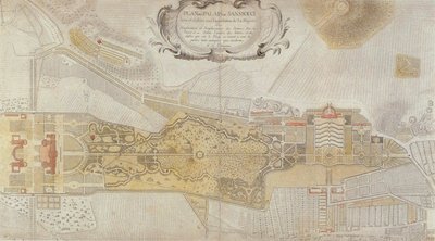 Plan for Frederician Park of Sanssouci i Potsdam, 1772 av Johann David Schleuen