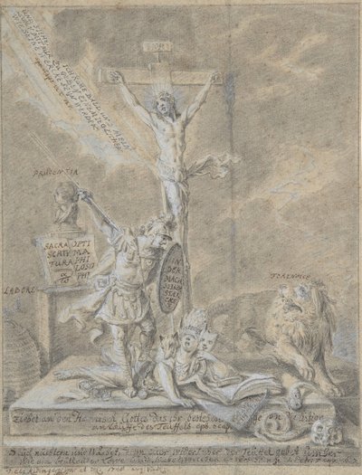 Allegory of Christian Dyder, 1746. av Johann Elias Ridinger