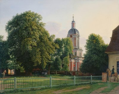 Kirke i parken til Buch Castle av Johann Erdmann Hummel