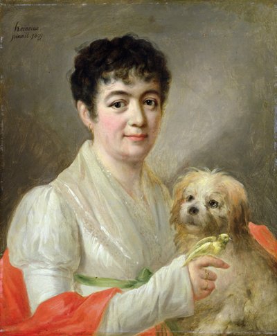 Portrett av en ukjent kvinne, 1809 av Johann Ernst Heinsius