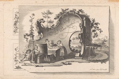 Kaffe- og theehuis Cafe The and Tobacco Selection (serietittel på objekt) av Johann Esaias Nilson