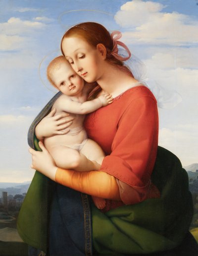 Madonna og barn av Johann Evangelist Scheffer von Leonhardshoff