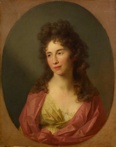 Portrett av Konradine Hufeland, født Wiedemann av Johann Friedrich August Tischbein