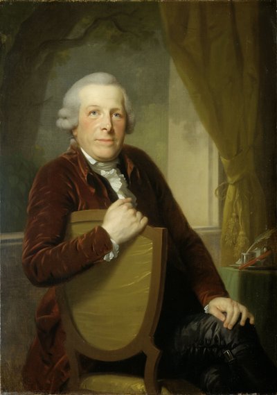 Portrett av Johannes Lublink II, filosof, forfatter og statsmann av Johann Friedrich August Tischbein