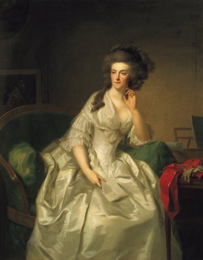 Portrett av prinsesse Frederika Sophia Wilhelmina (1751-1820) av Johann Friedrich August Tischbein