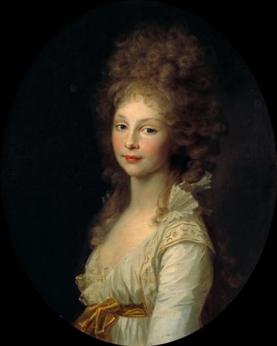 Prinsesse Frederica Charlotte av Preussen 1767-1820, 1797-1798. av Johann Friedrich August Tischbein