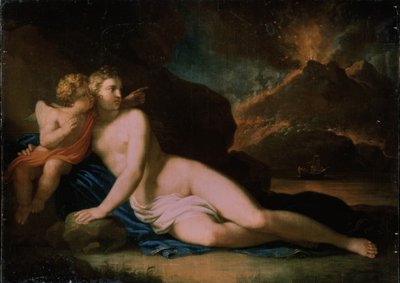 Venus og Amor, 1804 av Johann Friedrich August Tischbein