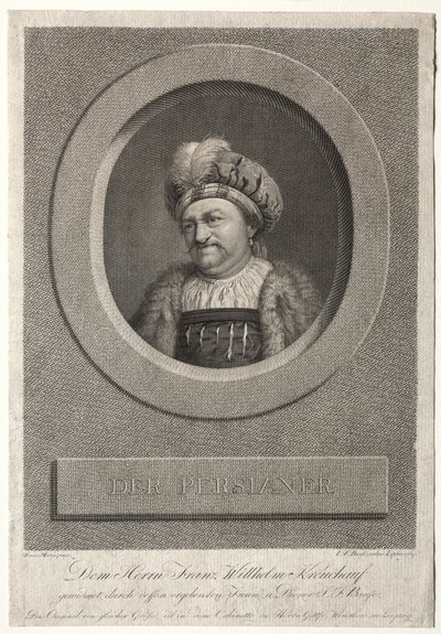 Perseren - Portrett av Franz Wilhelm Kreuchauf av Johann Friedrich Bause