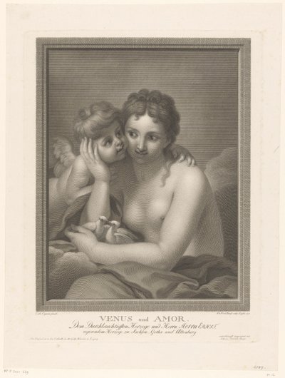 Venus forelsket av Johann Friedrich Bause