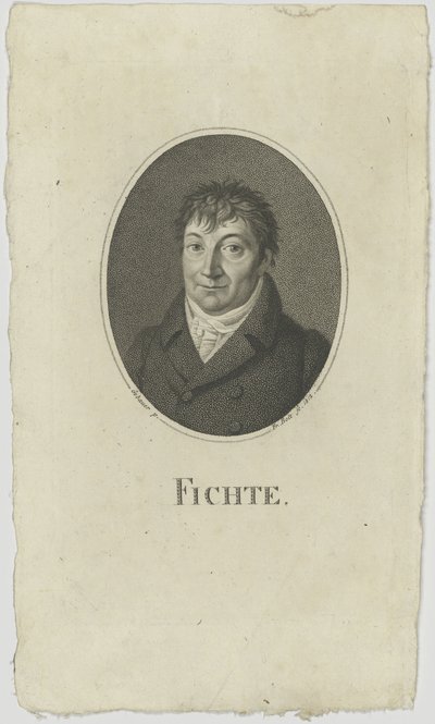 Portrett av Johann Gottlieb Fichte 1762-1814, 1812. av Johann Friedrich Bolt