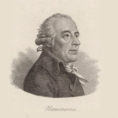 Portrett av komponisten Johann Gottlieb Naumann 1741-1801. av Johann Friedrich Bolt