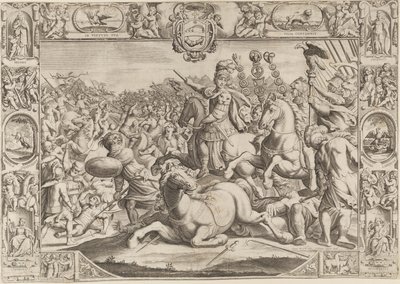 Allegori om Urban VIII, pave (Maffeo Barberini 1623-1644) av Johann Friedrich Greuter