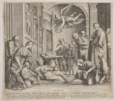 St. Cecilias død, ca. 1640-60. av Johann Friedrich Greuter