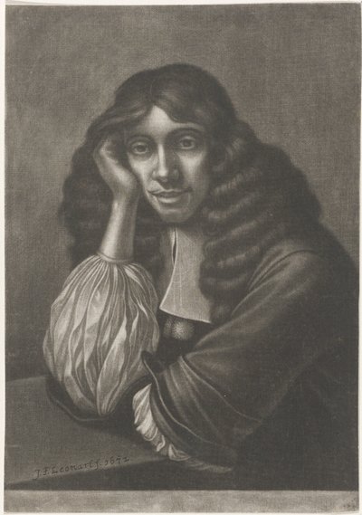 Portrett Forest Laughing Brown av Johann Friedrich Leonard