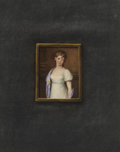 Portrett av en ukjent ung kvinne av Johann Friedrich Leybold