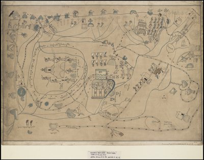 En samling av Waldecks originale kunstverk fra Mesoamerica, boks 18 av 22 av Johann Friedrich Maximilian von Waldeck