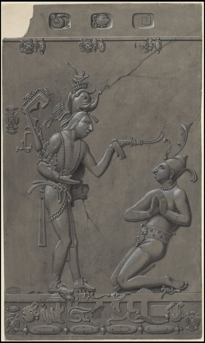 En samling av Waldecks originale kunstverk fra Mesoamerica, boks 2 av 22 av Johann Friedrich Maximilian von Waldeck