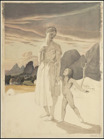 En samling av Waldecks originale kunstverk fra Mesoamerica, boks 3 av 22 av Johann Friedrich Maximilian von Waldeck