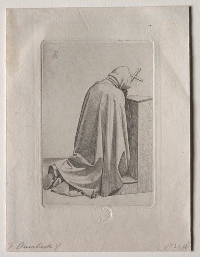 En bedende munk av Johann Friedrich Overbeck