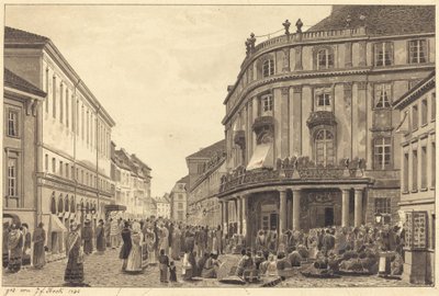 Utsikt over Muhlendamm av Johann Friedrich Stock