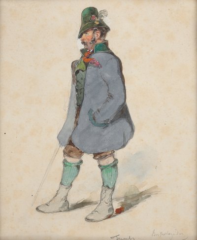 Bonde i Berchtesgadner-drakt av Johann Friedrich Treml
